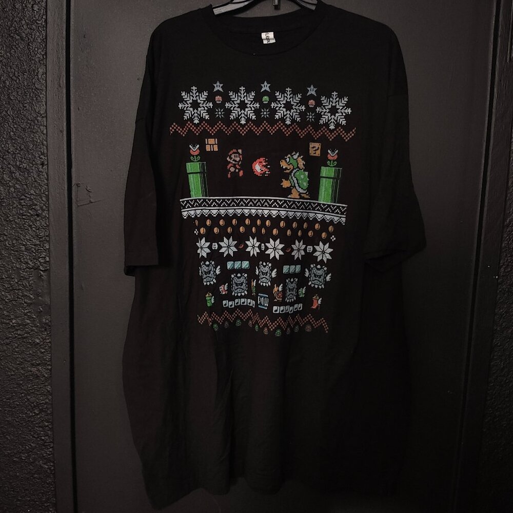 Nintendo Super Mario Holiday Christmas Sweater XXXL New Without Tags